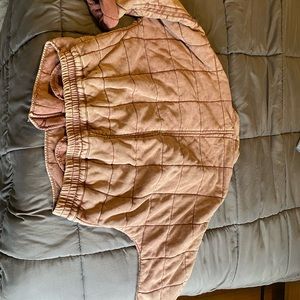 Free People Quilted Dolman- Cherry Cola